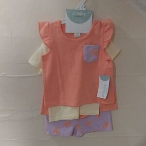 Orange and Purple Baby Outfit